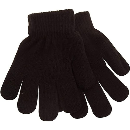 Kids Thermal Magic Gloves Black - Case of 12