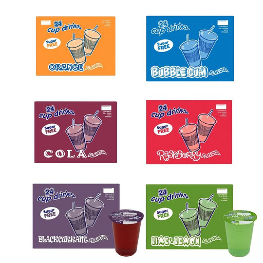 Pallet Deal : 4,032 Big Time Sugar Free Cup Drinks Assorted Flavours 200ml (24pk) Assorted boxes in various flavours