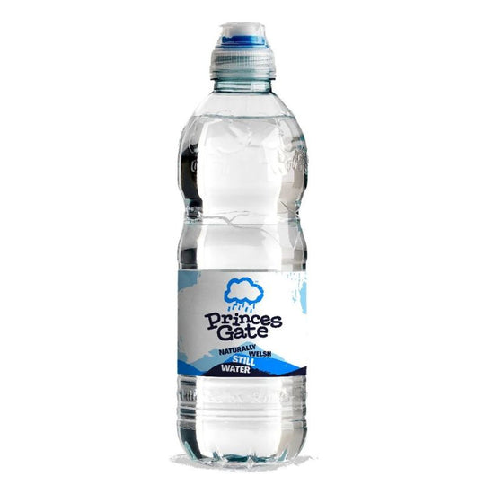 Princes Gate Still Spring Water Sports Cap 750ml Bottles - Case of 12