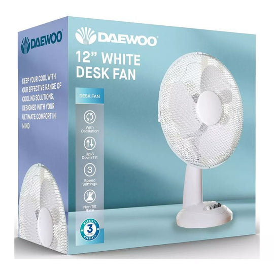 Daewoo Desk Fan 12"