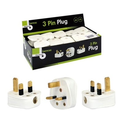 Benross Mains UK Plug Fused 13 Amp - Case of 20