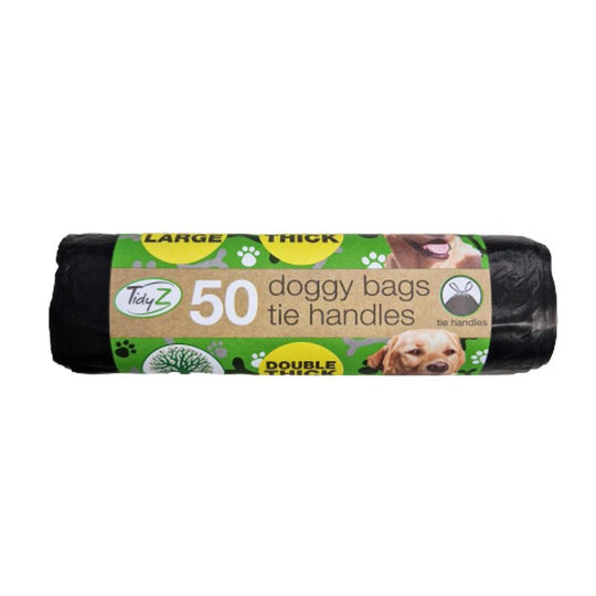TidyZ Doggy Bags Double Thick Extra Extra Large 50 Pack Roll