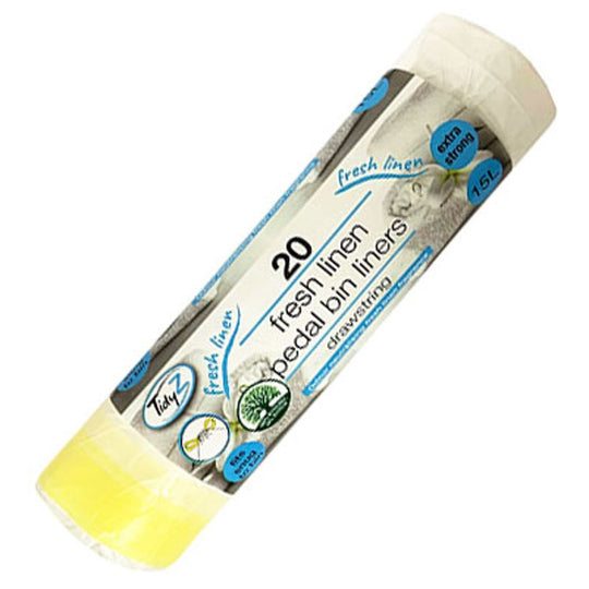 Tidyz Fragranced Fresh Linen Pedal Bin 15L 20 Pack