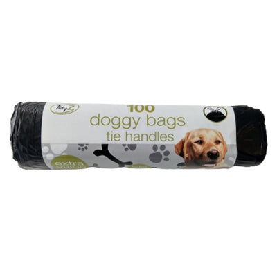 TidyZ Doggy Bags with Tie Handles 100 Pack