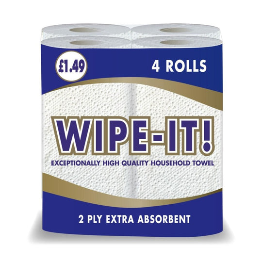 Wipe It Blue Value Centrefeed Paper Tissue 6 Roll Pack