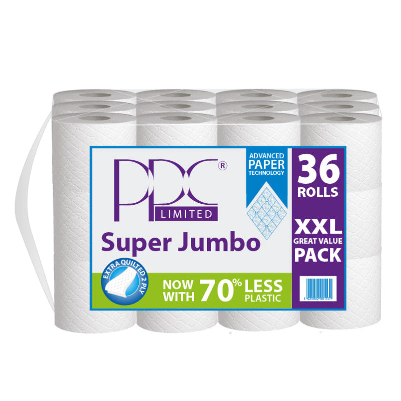 Pallet Deal : 60 x PPC Super Jumbo White Quality Toilet Paper 36 Roll ...