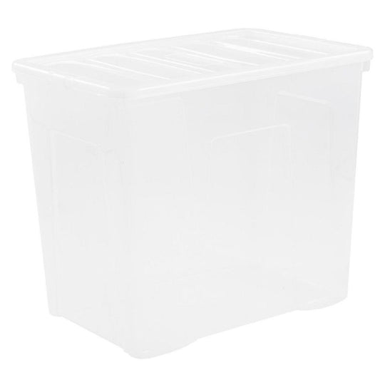 Wham Crystal Storage Box & Lid 160L Clear