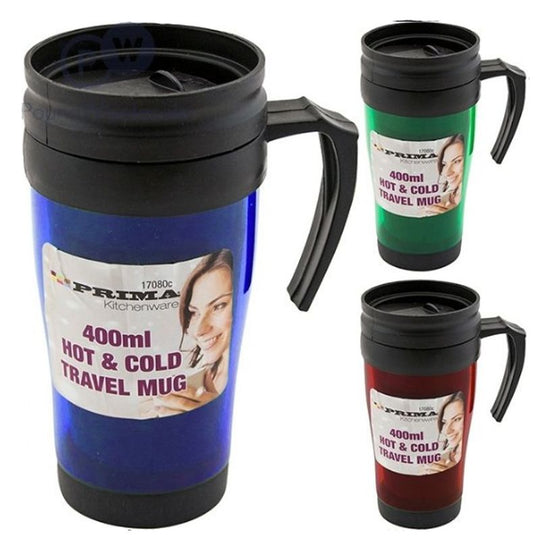 Prima Travel Mug Assorted Colour 400ml
