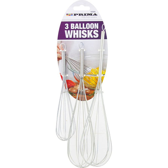 Prima Balloon Whisks 3 Pack