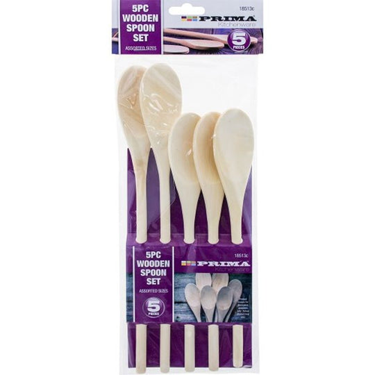 Prima Wooden Spoon Set 5 Pack