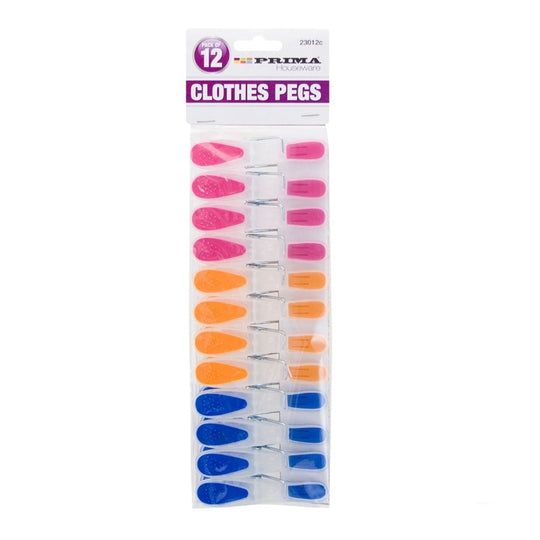 Prima Comfort Grip Clothes Pegs 12 Pack