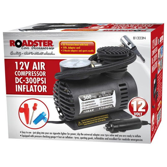 Roadster Mini Air Compressor 300PSI DC 12v