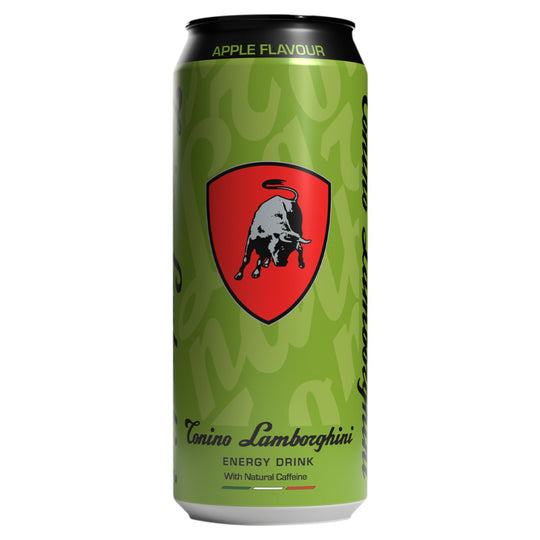 Lamborghini Apple Energy Drink 500ml Cans - Case of 12