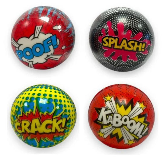 Pu Action Balls Assorted 10cm - Case of 12