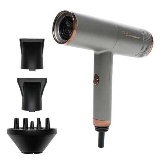 Paul Anthony ''Salon Pro'' Ionic Hairdryer with Diffuser Grey 1400W