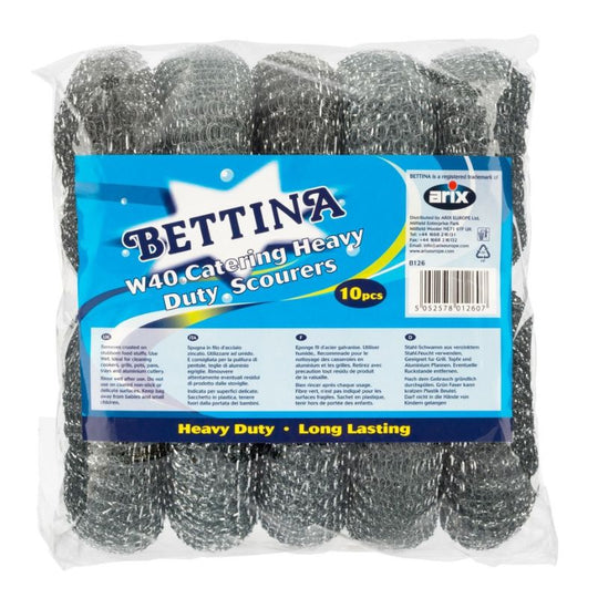 Bettina W40 Catering Heavy Duty Scourers 10 Pac