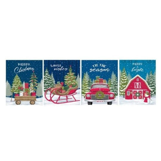 Christmas Sophisticated Tree Gift Bags XL - Case of 6
