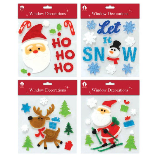 Christmas Gel Window Decorations