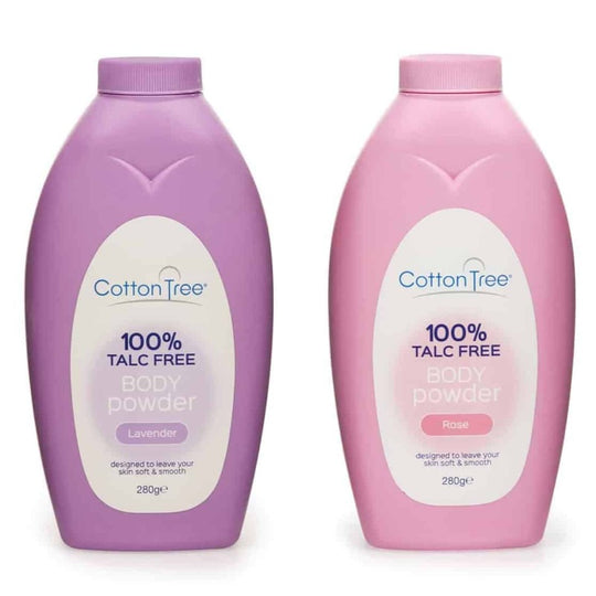 Cotton Tree Talc Free Rose & Lavender Body Powder - Case of 12