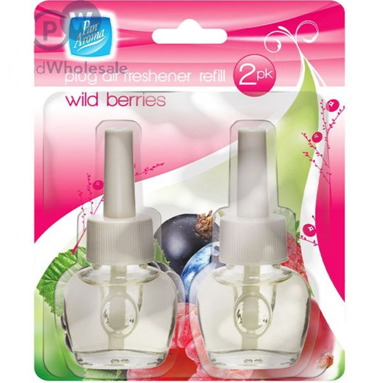 Pan Aroma Plug In Refill Wild Berries 2 Pack