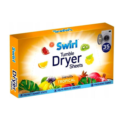 Swirl Tumble Dryer Laundry Sheets Tropical 35 Pack