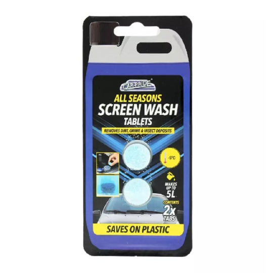 Car Pride All Seasons Screen Wash Tablets 2 Pack