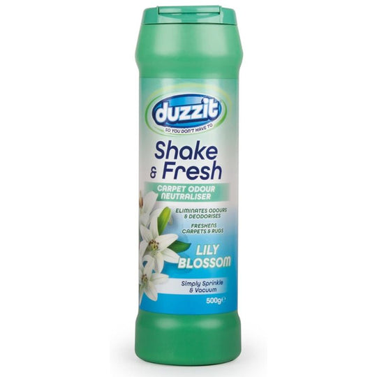 Duzzit Shake & Fresh Carpet Odour Neutraliser Lily Blossom 500g - Case of 16