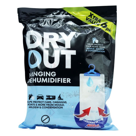 Dry Out Hanging Dehumidifier 400ml 6 Pack