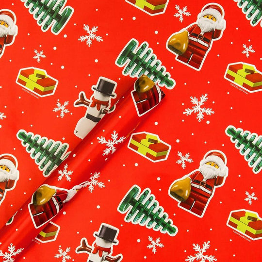 Xmas Wrap Lego Snowman 4m