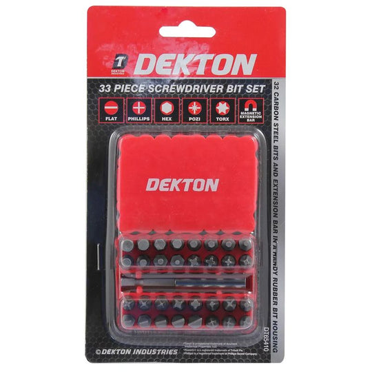 Dekton Assorted Screwdriver Bit Set 33 Pack