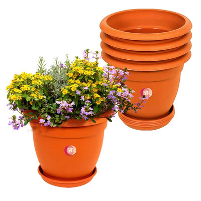 STL Plant Pot With Tray No 13