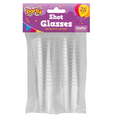Clipstrip Plastic Shot Glasses 25 Pack