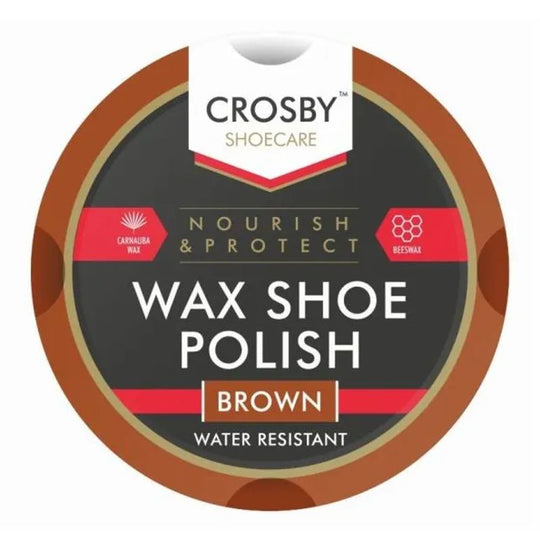 Crosby Wax Shoe Polish Brown 50ml