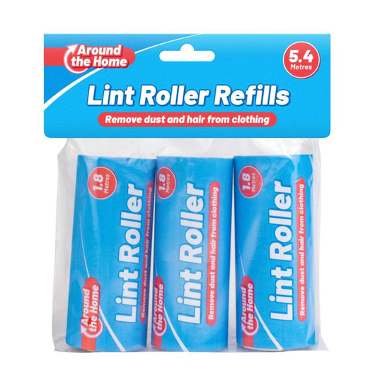 Around Home Lint Roller Refills 3 Pack