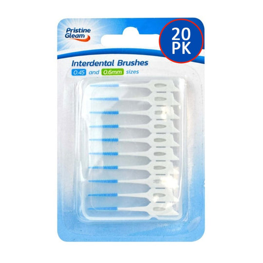 Pristine Gleam Interdental Brushes 20 Pack