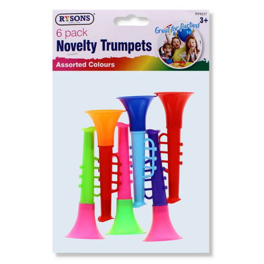 Rysons Novelty Trumpets 6 Pack