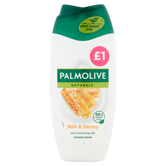 Palmolive Shower Gel Naturals Milk & Honey 250ml PMP £1 - Case of 6