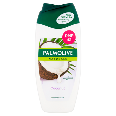 Palmolive Shower Gel Naturals Coconut 250ml PMP £1 - Case of 6