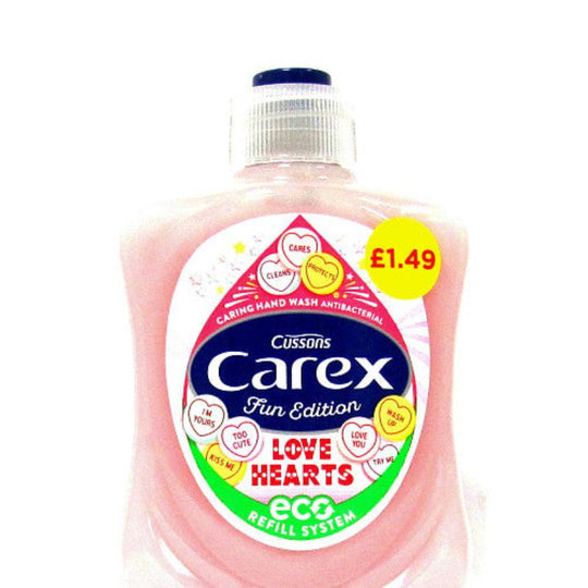 Carex Handwash Love Hearts 250ml PMP £1.49 - Case of 6