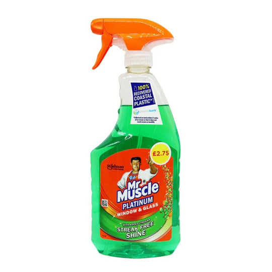 Mr Muscle Platinum Window & Glass Trigger 750ml PMP £2.75 - Case of 6