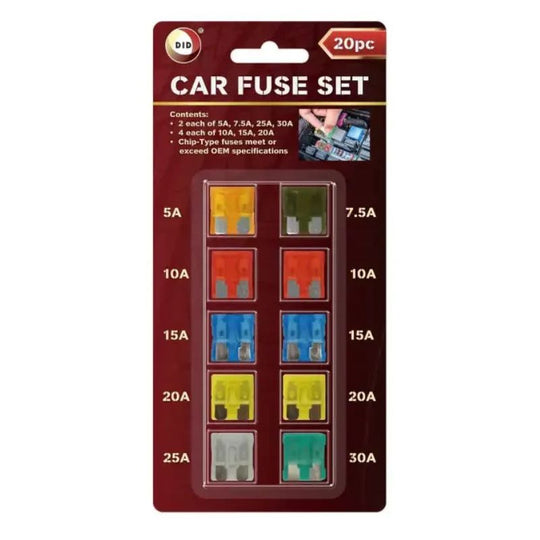 DID Car Fuse Set 20 Pack