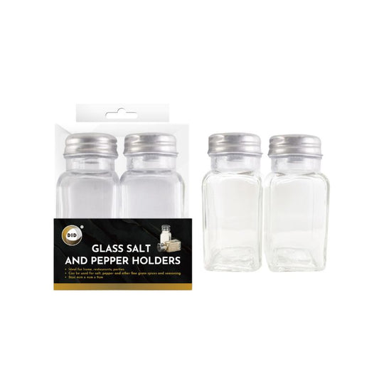 DID Glass Salt & Pepper Shakers