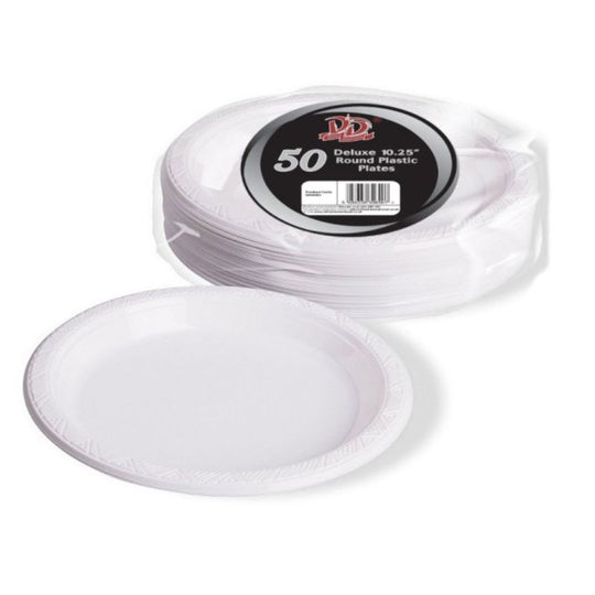 DID Reusable Deluxe Plate 10" 50 Pack