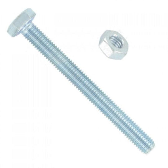 Hex Bolts & Nuts Zinc M10 X 80