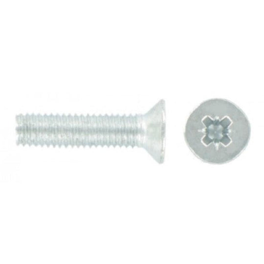 Pozi Csk Machine Screws & Nuts M6 X 20