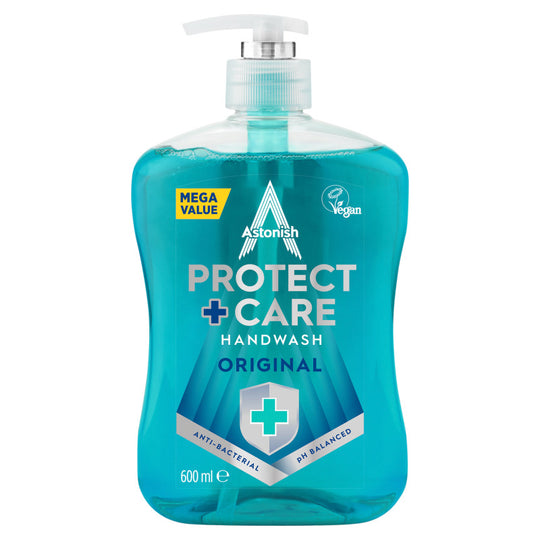 Astonish Antibacterial Handwash Protect & Care Original 600ml - Case of 12