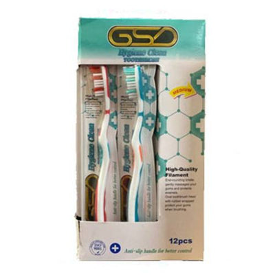 GSD Hygiene Clean Toothbrush - Case of 12