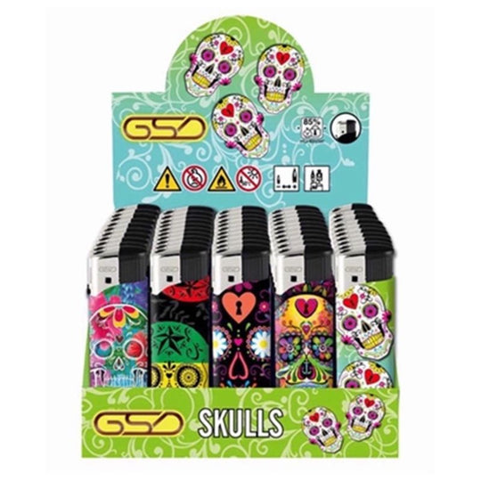 GSD Disposable Skulls Lighter - Case of 50
