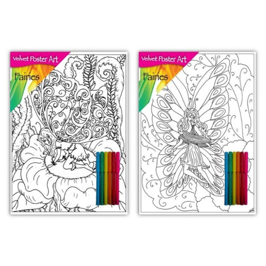 Velvet Poster Art Fairies - Case of 12