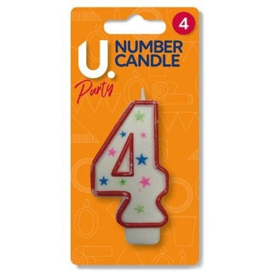 U Party Number Candle Number 4